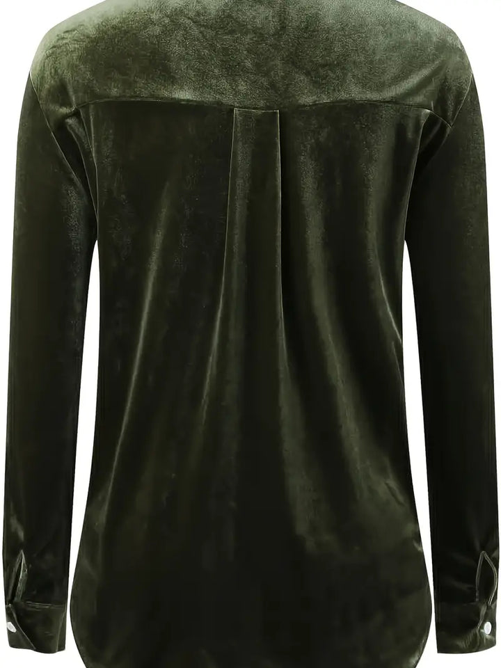 Geanie - Hosszú Ujjú Ing Elülső Zsebekkel