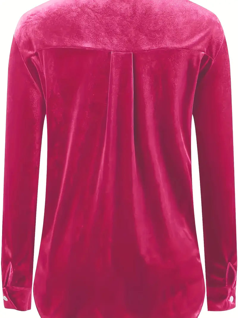 Geanie - Hosszú Ujjú Ing Elülső Zsebekkel