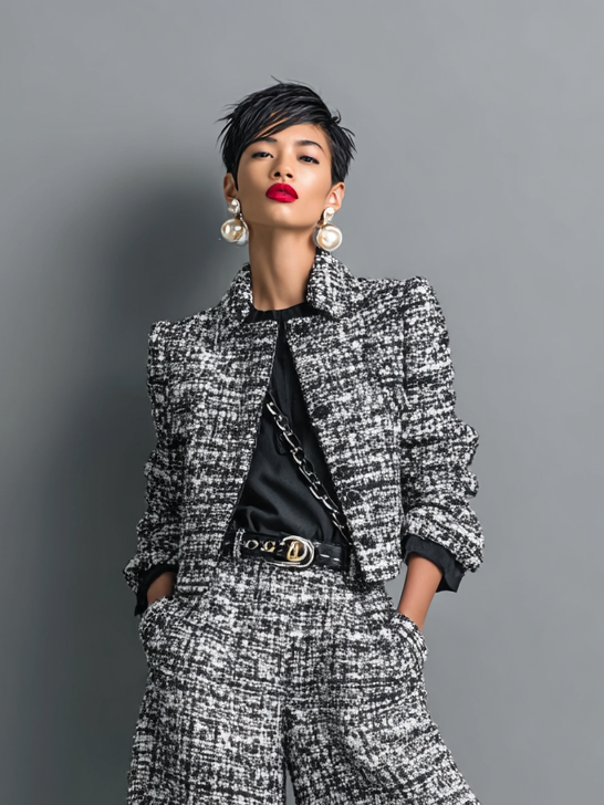 Aderet - Stílusos Hosszú Ujjú Kabát és Alkalmi Nadrág