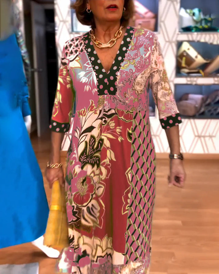 Charmaine - Elegáns Nyári Ruha V-Nyakkivágással