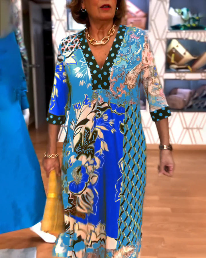 Charmaine - Elegáns Nyári Ruha V-Nyakkivágással