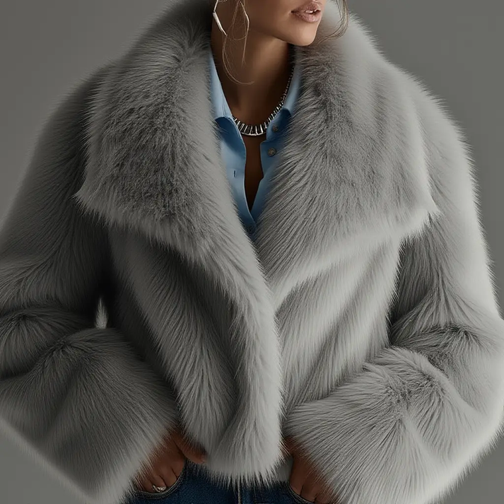 Quaithe – Puha Szőrme Túlméretes Kabát