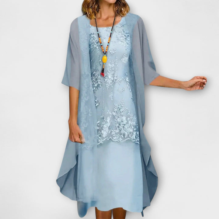 Himonika - Elegáns Ruha Virágmintával