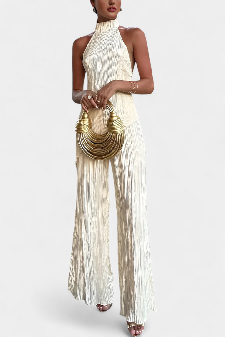 Lucindra - Aszimmetrikus Redős Felső Es Nadrág