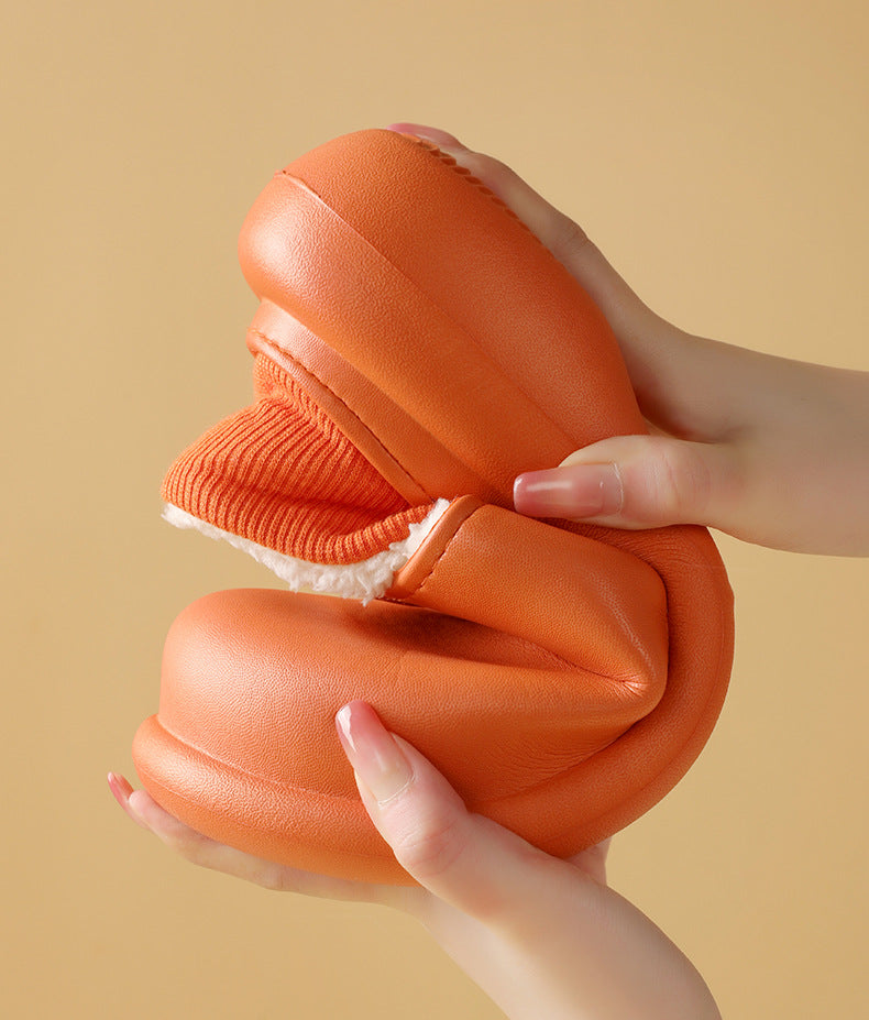 CloudStep – Meleg Plüss Vízálló Téli Papucs