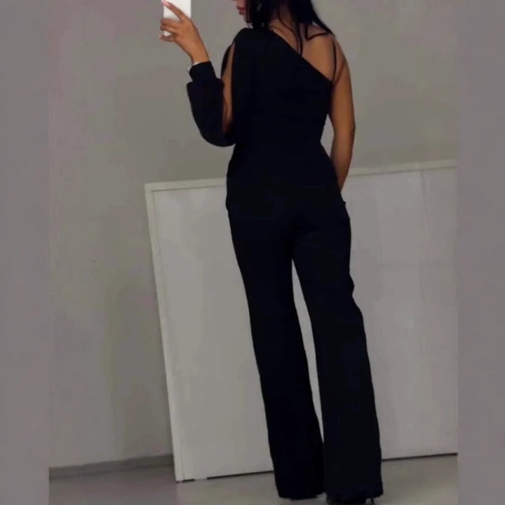Azlina - Egy Vállú Nadrágos Jumpsuit