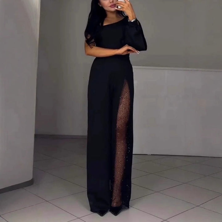 Azlina - Egy Vállú Nadrágos Jumpsuit