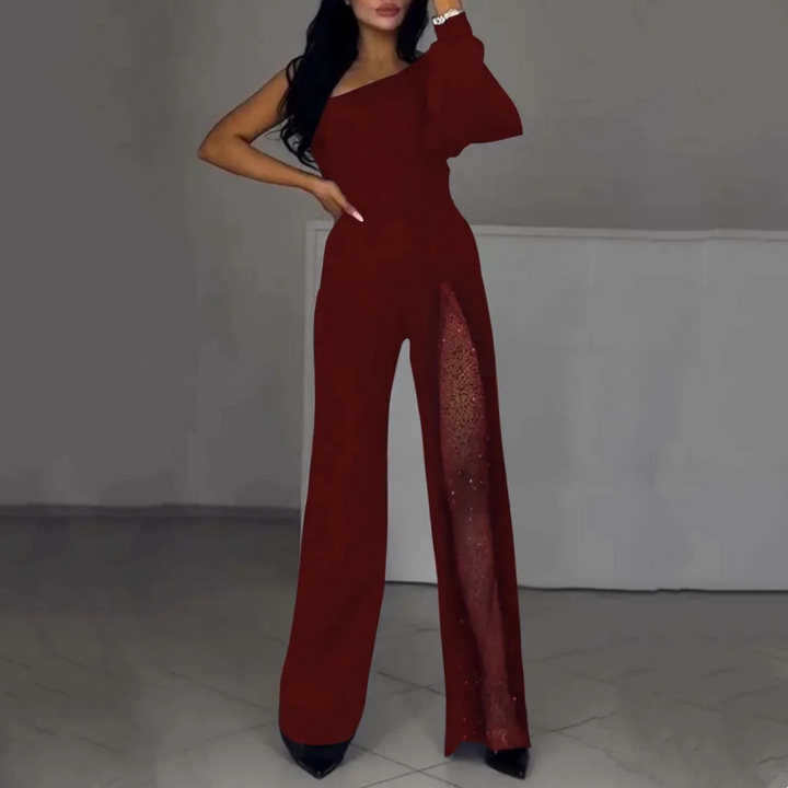 Azlina - Egy Vállú Nadrágos Jumpsuit