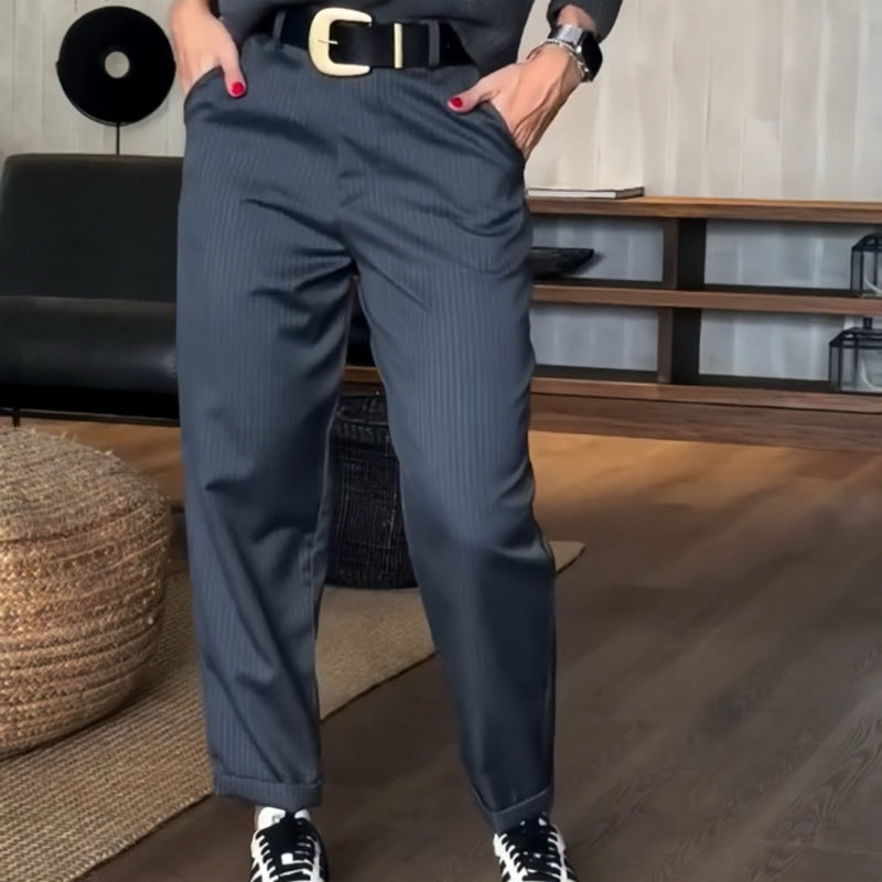 Asuman – Magas Derekú Laza Egyenes Szárú Nadrág