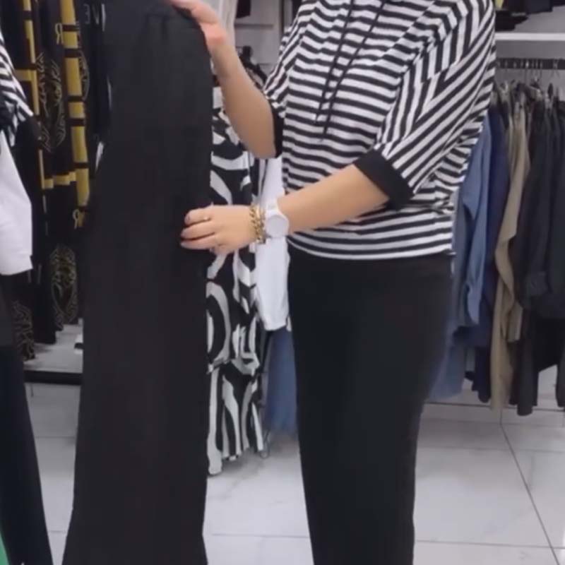 Dwiska – Csíkos Felső és Egyszínű Nadrág Szett