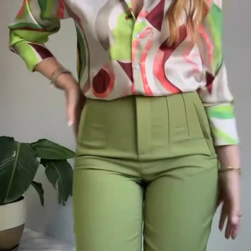 Enid – Alkalmi Nyomtatott Ing és Nadrág