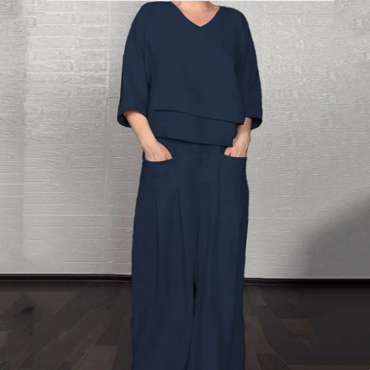 Louna – Elegáns Pamut és Len Kétrészes öltöny