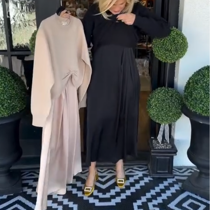 Lilee - Csavart Csomóval Ellátott Felső és Maxi Ruha