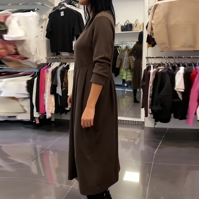 Jorjia - Alkalmi Hosszú Ruha Kerek Nyakú