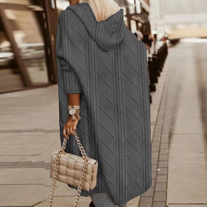 Cytheria - Hosszú, Kötött Kapucnis Kardigán